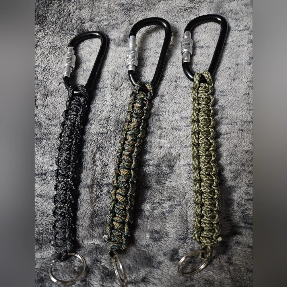 Paracord Camo Keychains‎ With Carabiners